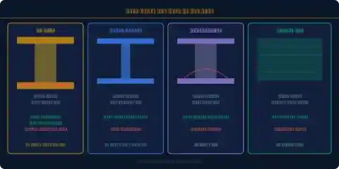 Comparison of RC beam steel I-beam prestressed beam and glulam timber beam types