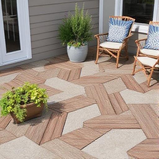 what are best deck tiles to use on concrete?