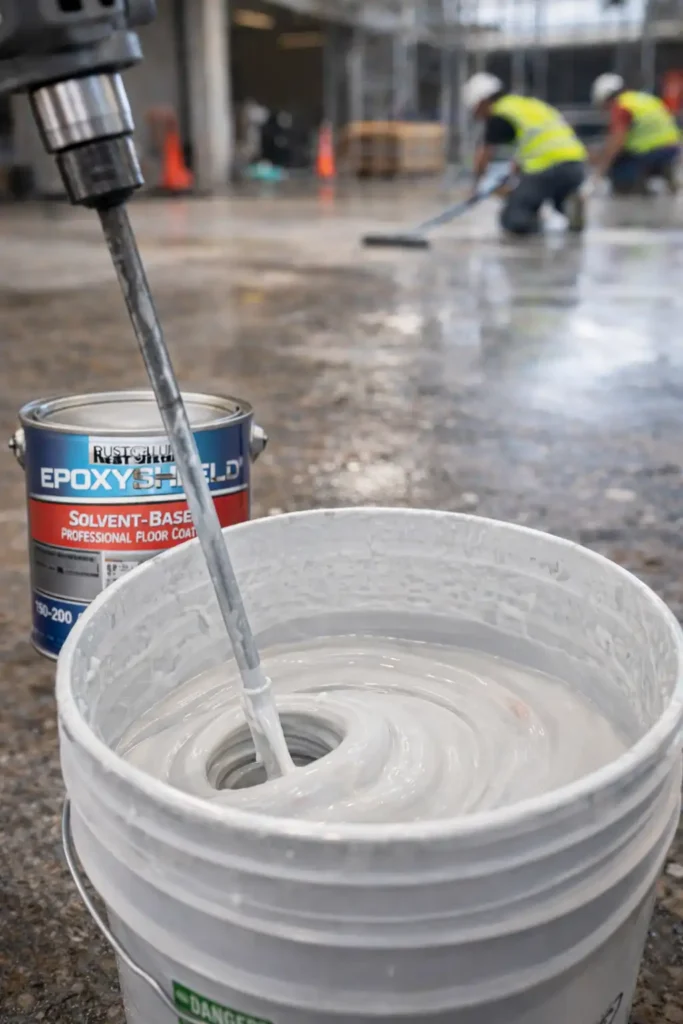 rust-oleum epoxyshield solvent-based professional floor coating