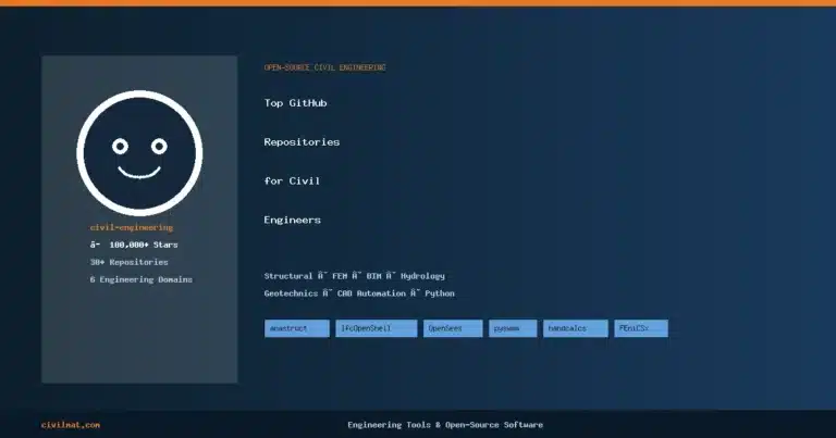 Top Open-Source Civil Engineering Repositories on GitHub